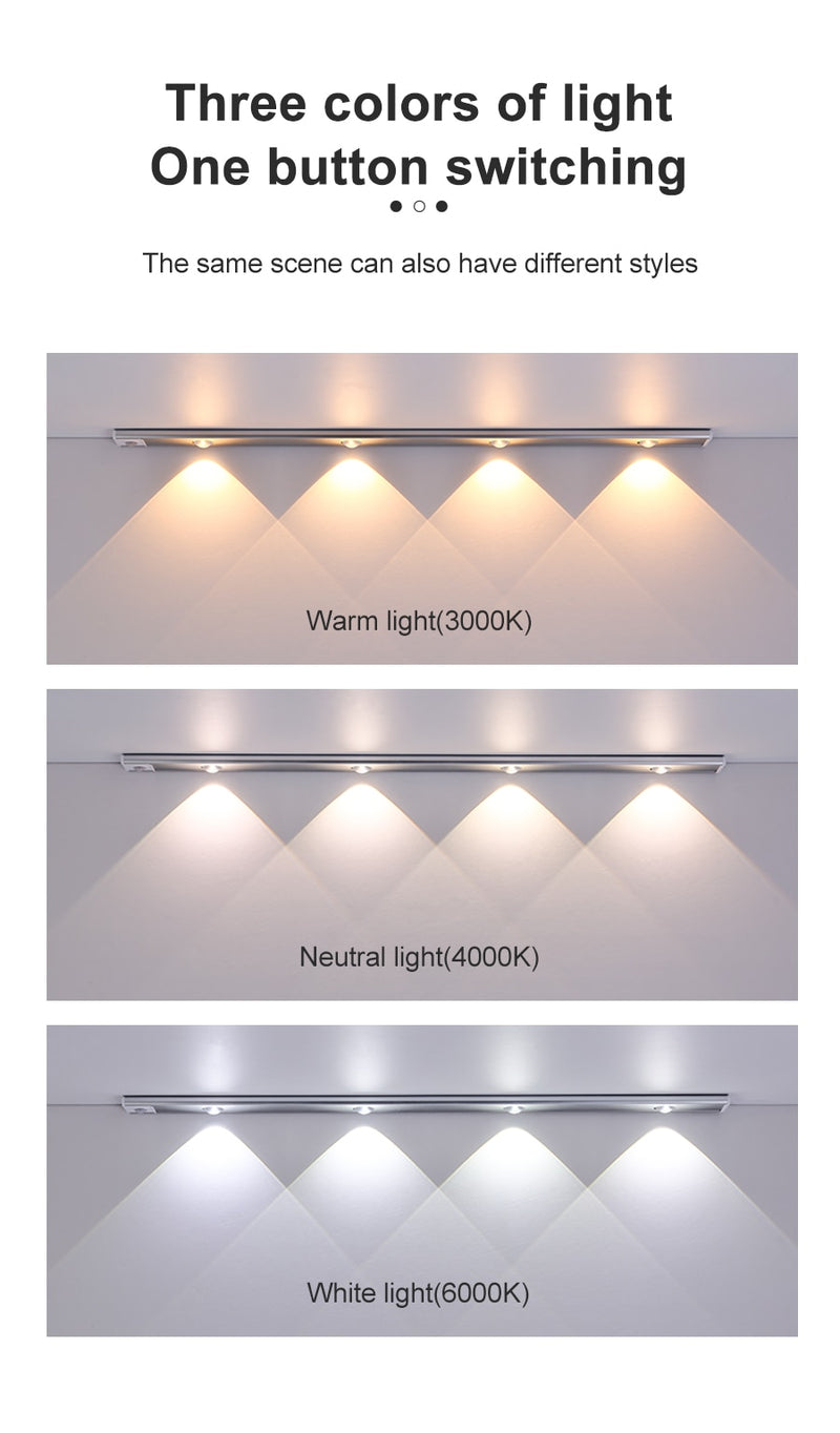 Luminária com sensor LED Recarregável